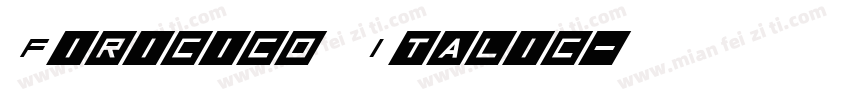 Firicico Italic字体转换